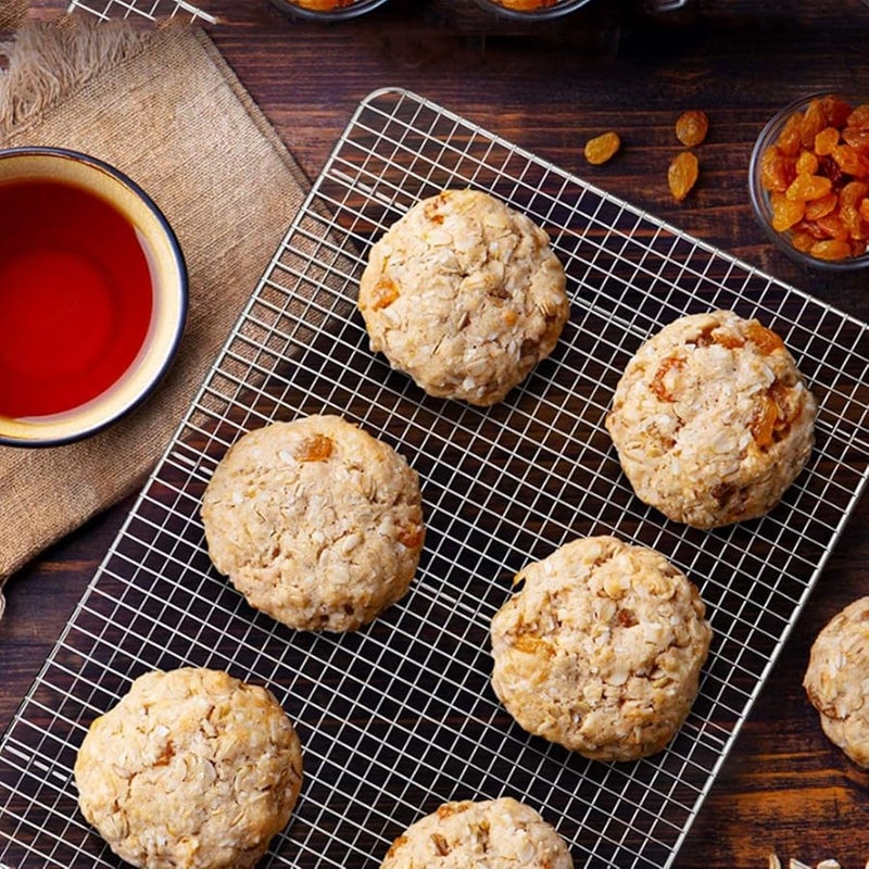 رف تبريد الخبز من الفولاذ المقاوم للصدأ للطهي في الفرن والشواء والتحمير - Image 3